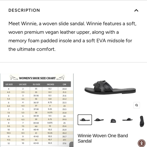 Cushionaire Winnie Woven Slide Sandals 7.5-8 Comfy Classic Summer Minimalist - Picture 16 of 16